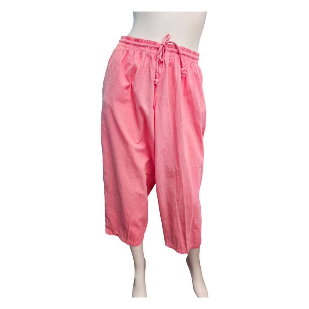 Bobbie Brooks Vintage 90's Pink Capri Pants Plus Size XL